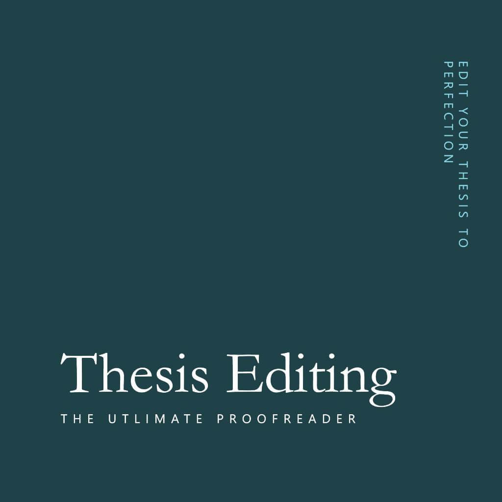 unique thesis editing services