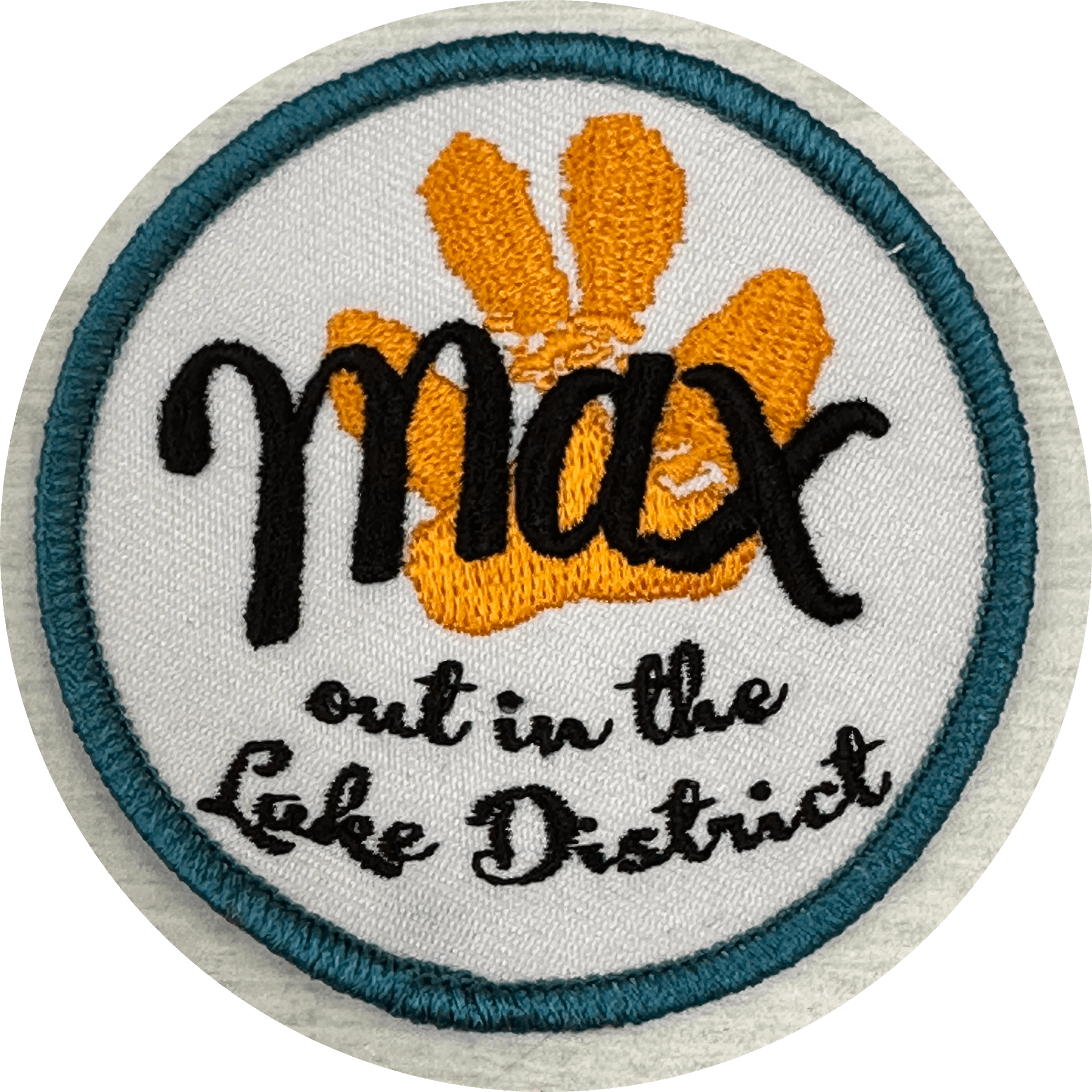 Teal 3D Max Out sew patch