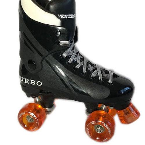 Ventro Pro Turbo Quad Roller Skate Colour: Black/Orange Wheels