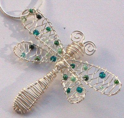 Dragonfly Wirework Necklace