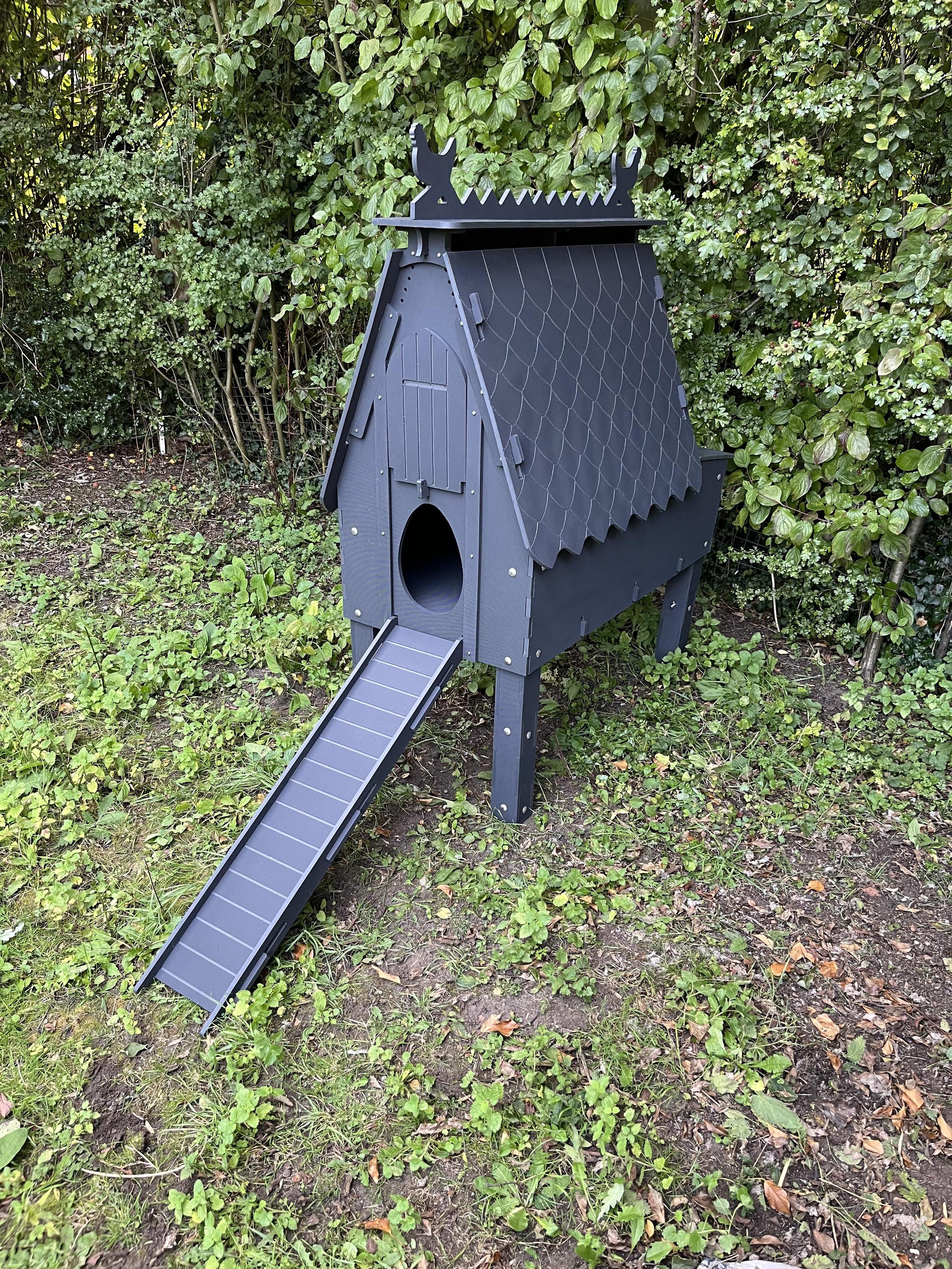 A coop delivered and assembled for a customer in Norfolk