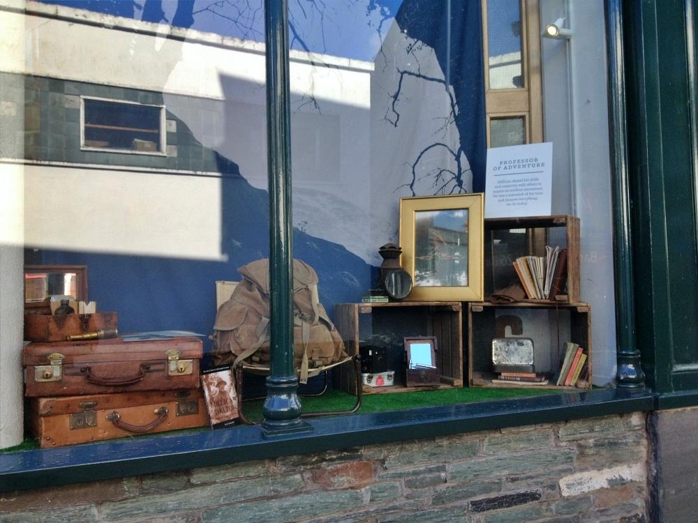Various props in the window of George Fisher, Keswick