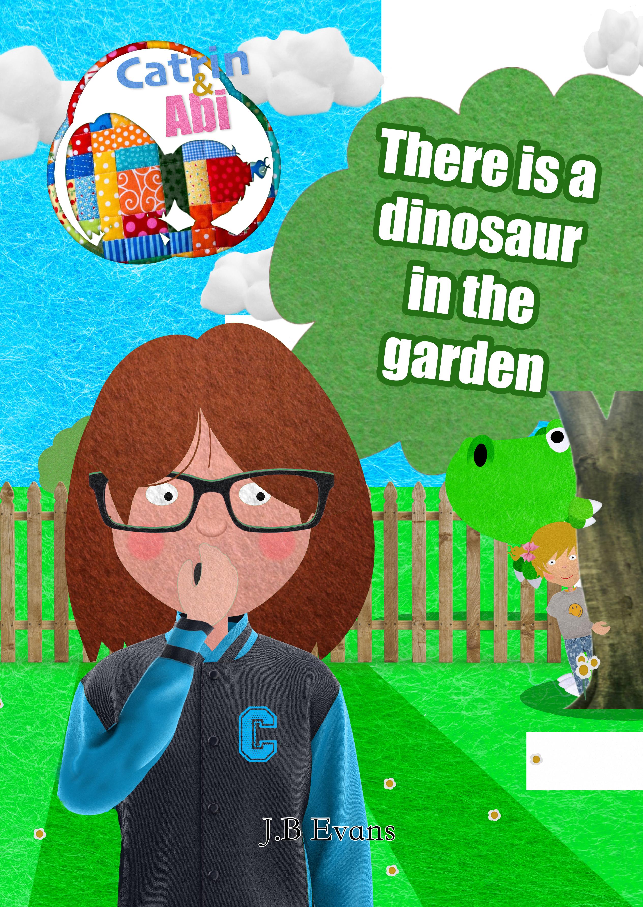There is a dinosaur in the garden