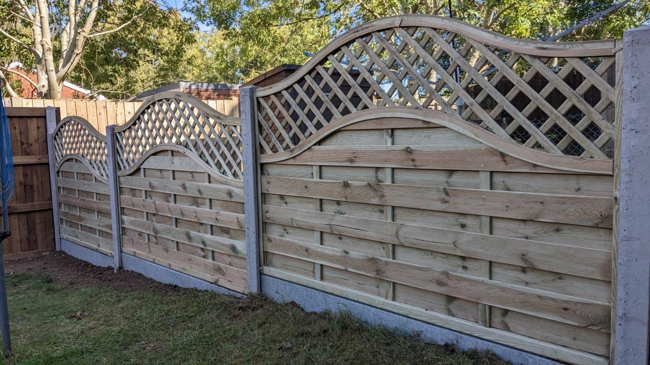 decorative panels in Lordswood, Fencing