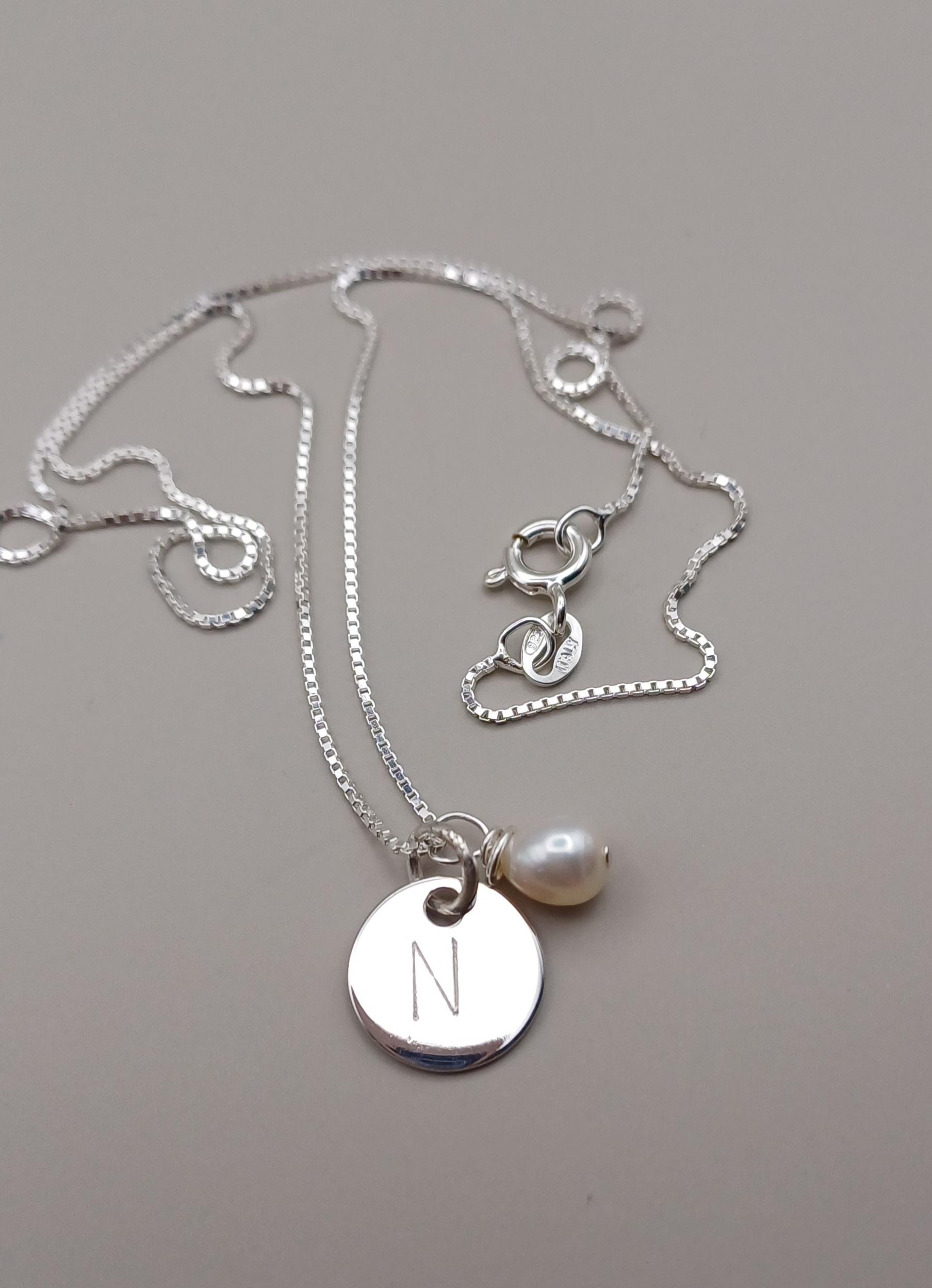 NECKLACES - Sterling Silver Personalised Initial Necklace