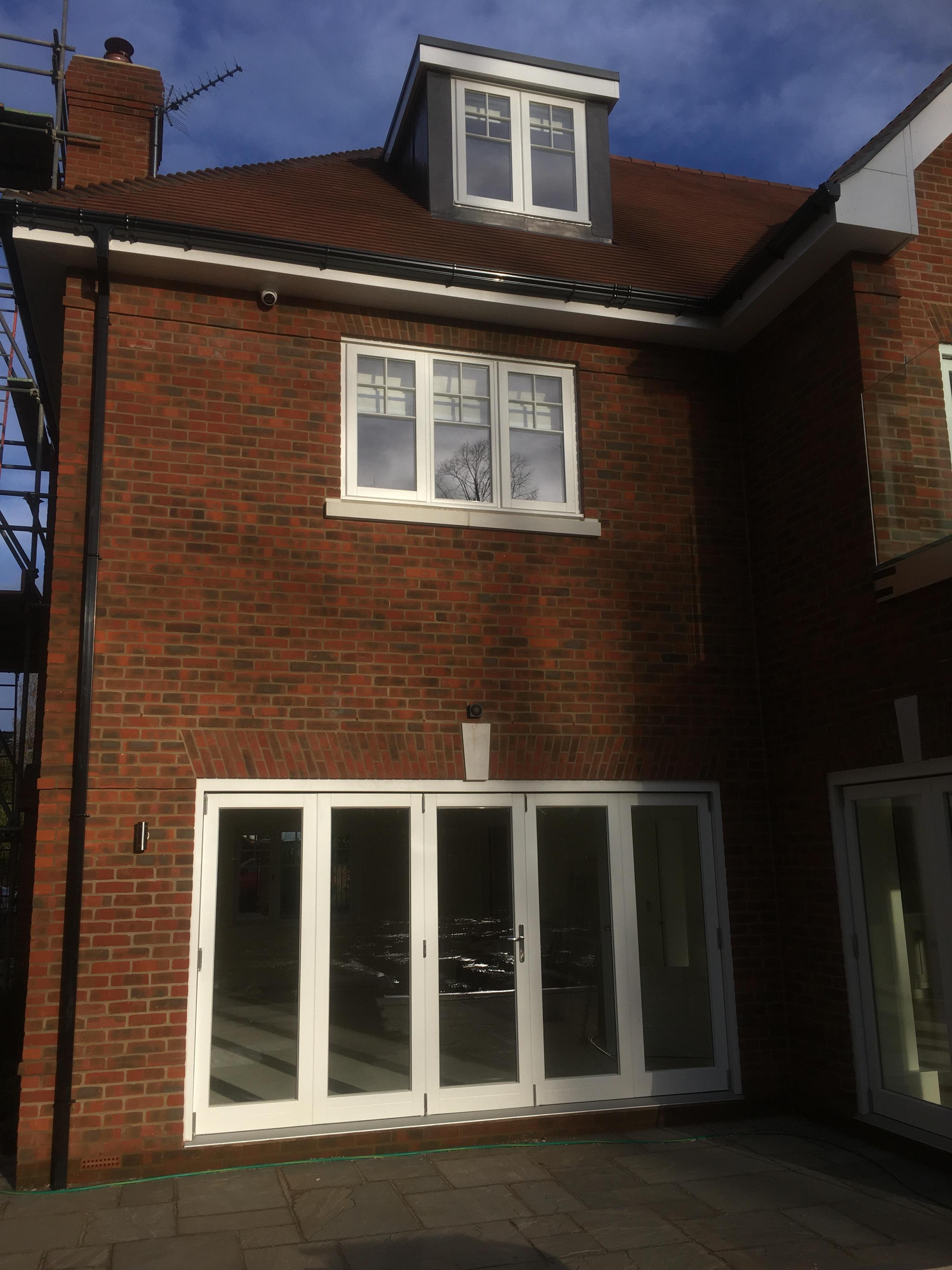 We supplied and fitted these timber windows to this new build house in Sonning Berkshire
