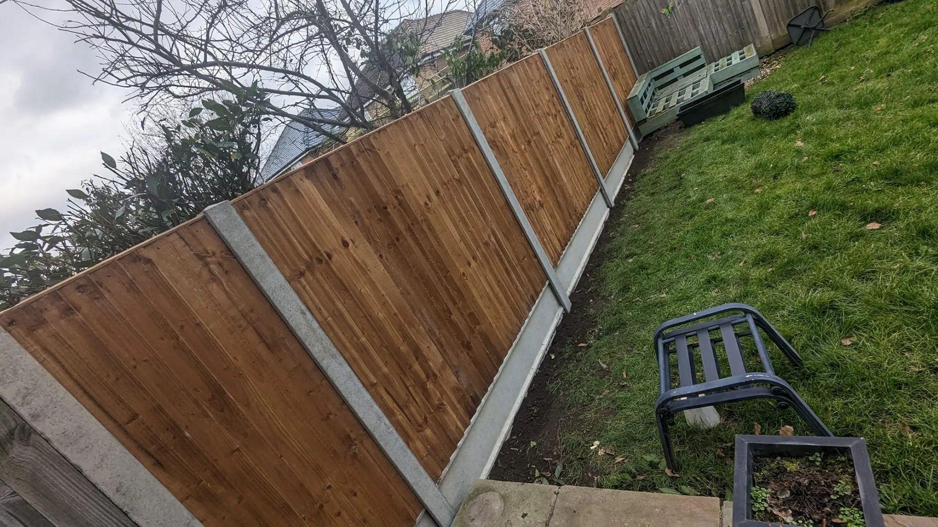 Closeboarding fence installed in Sittingbourne