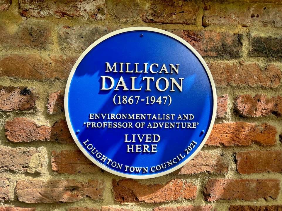 Loughton Blue Plaque for Millican Dalton who lived on Stony Path