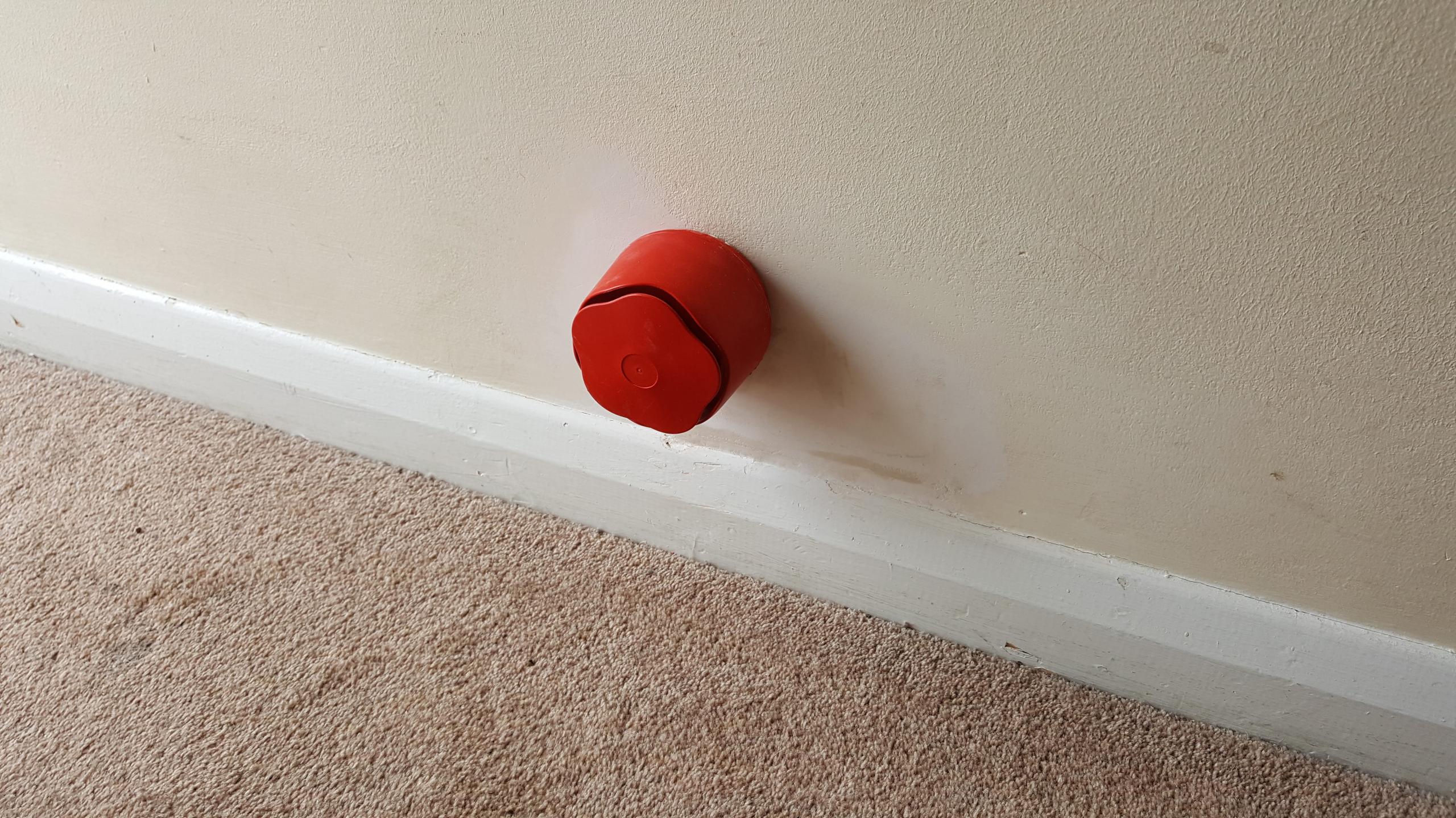 Alarm fixed and ready for client to paint