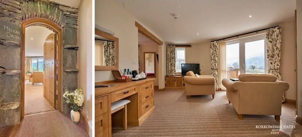 Inside a hotel suite named after Millican Dalton at the Borrowdale Gates Hotel