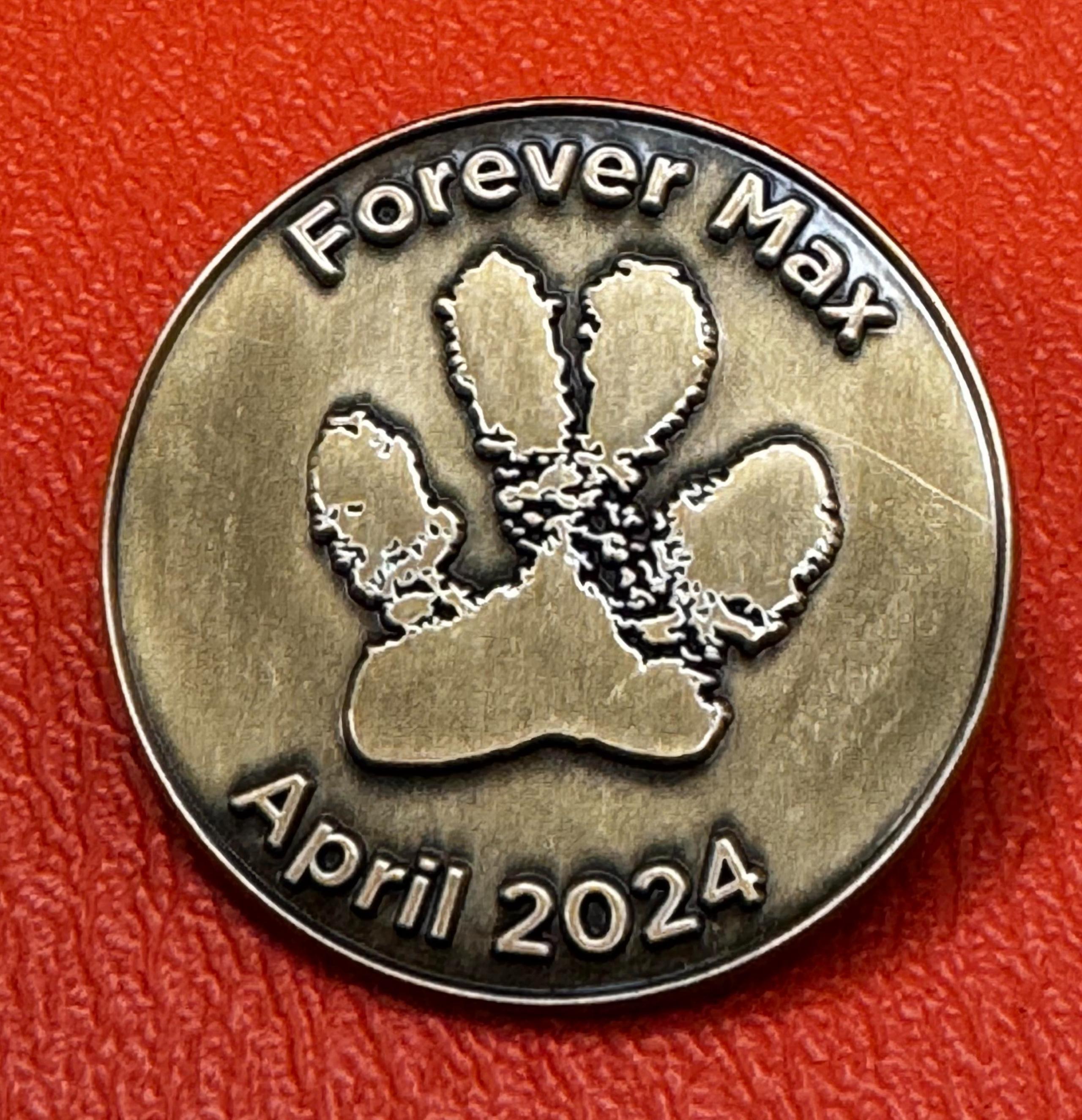 New pin badge forever Max