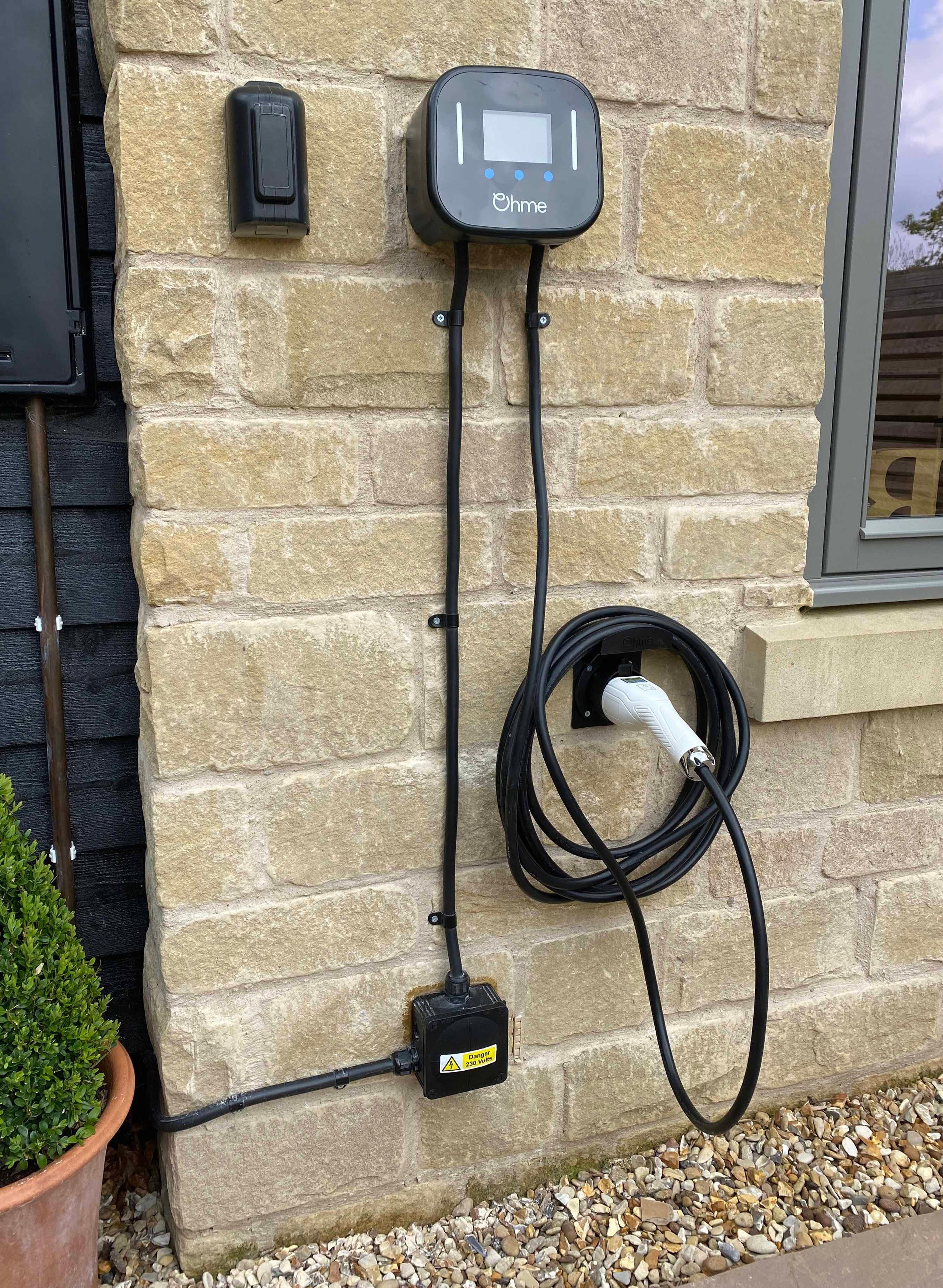 Electric vehicle car charger cottage in north yorkshire