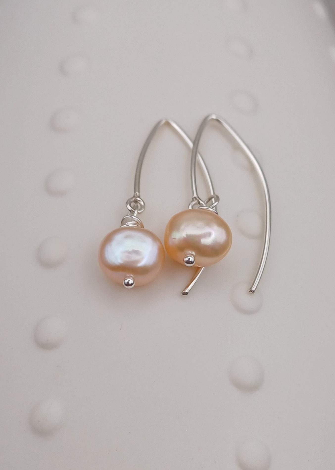 EARRINGS - Pink Pearl Drop Earrings