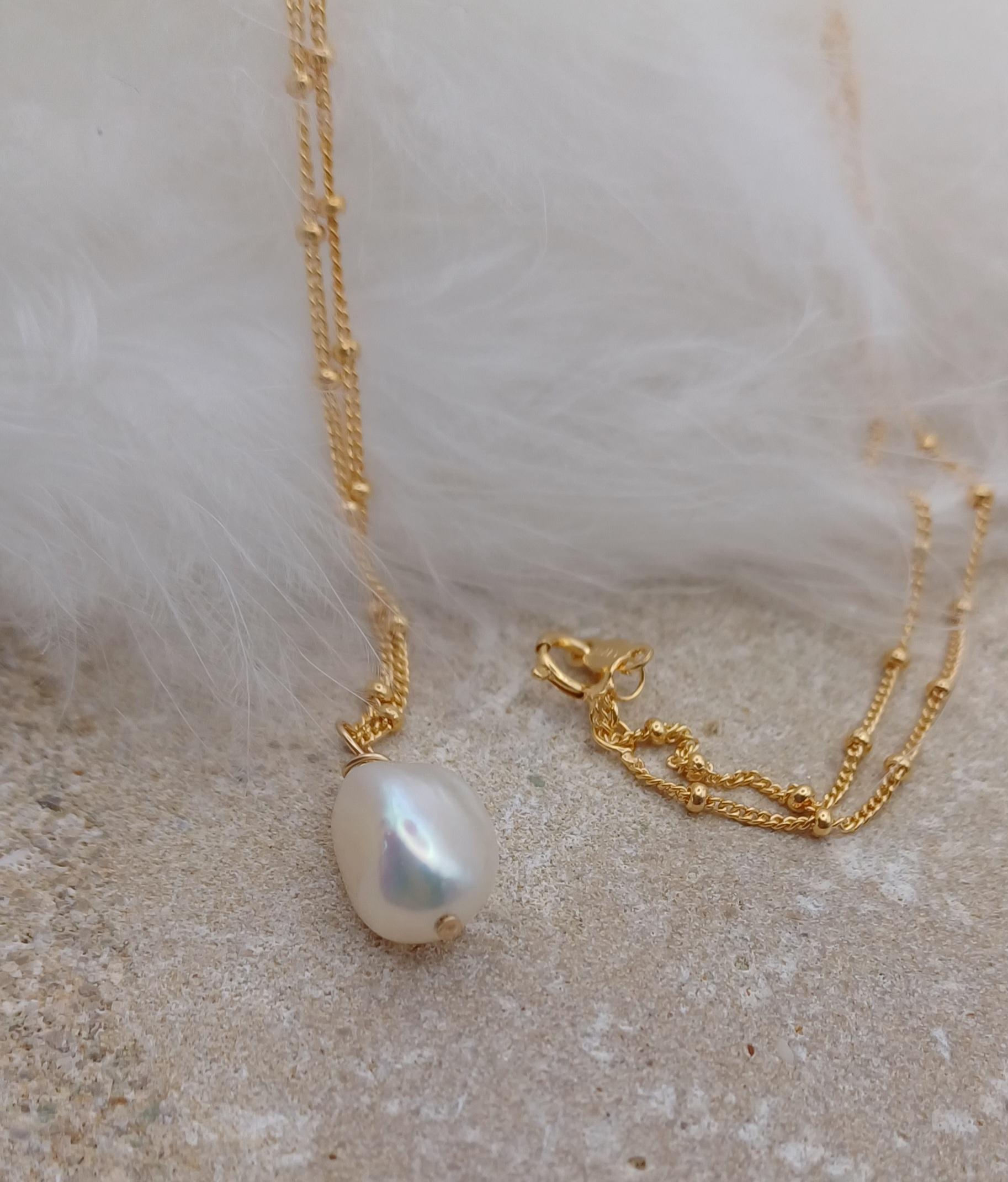 NECKLACES  - 14K Gold Filled Pearl Necklace