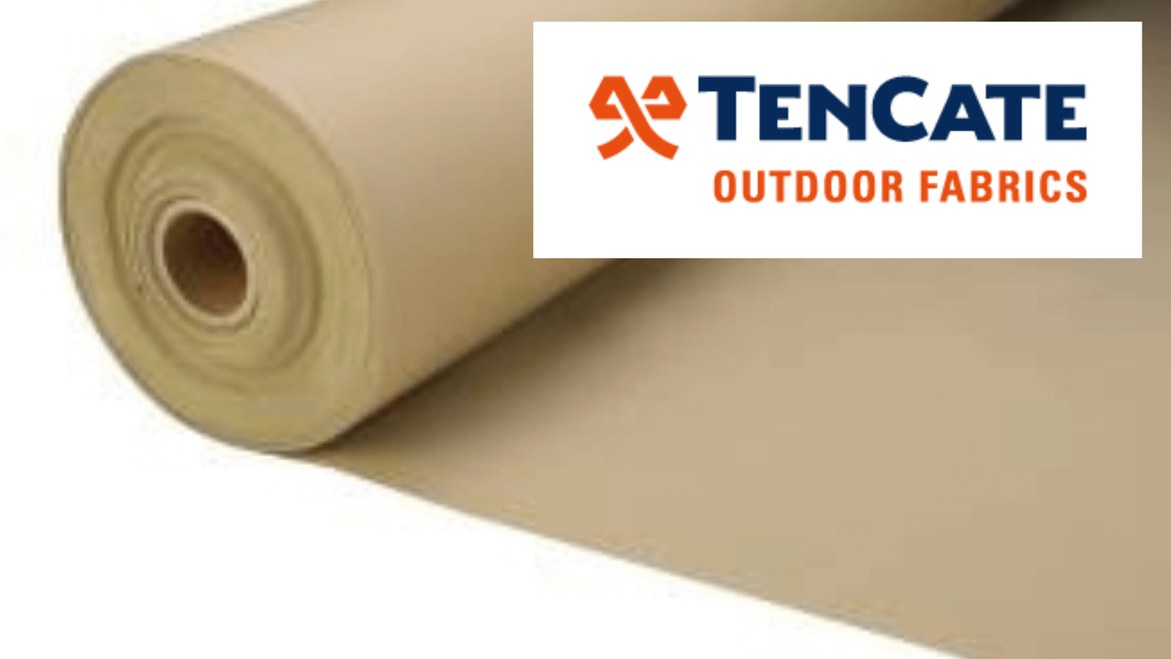 A roll of Tencate cotton canvas before cutting.