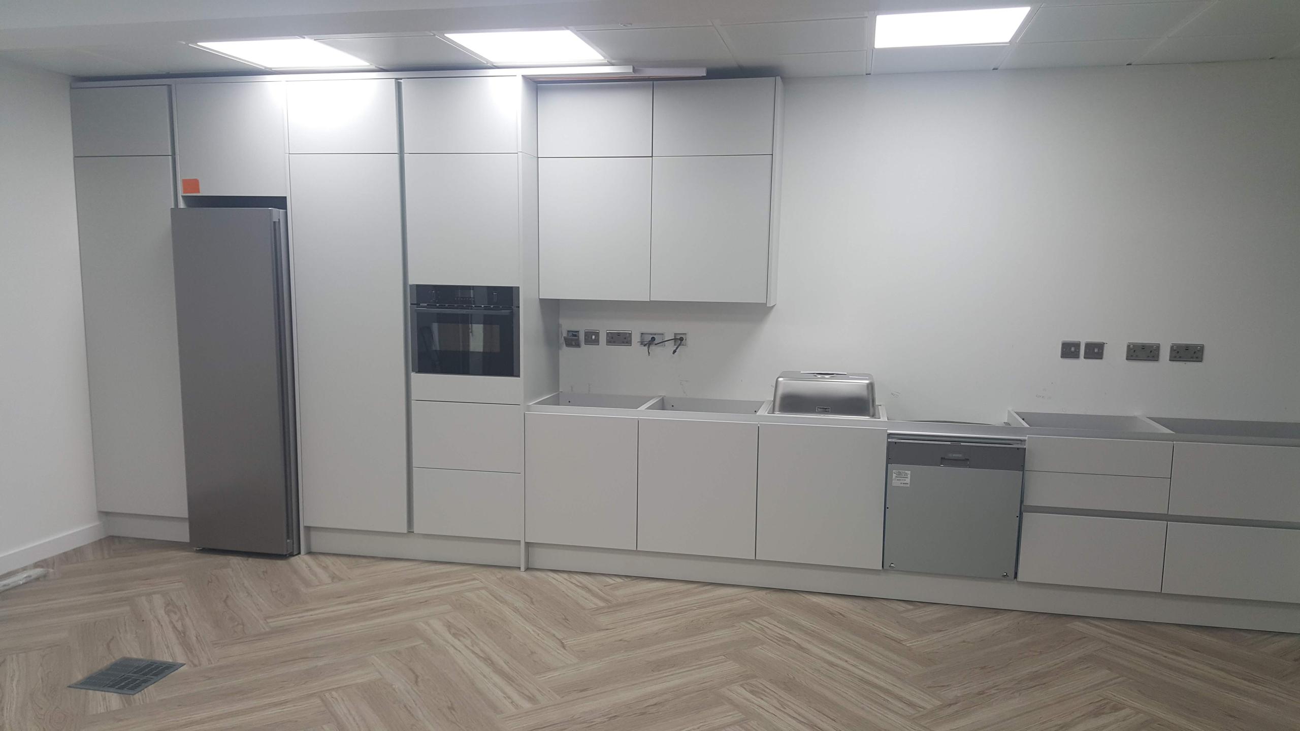 Kitchen fitout ready for the worktop