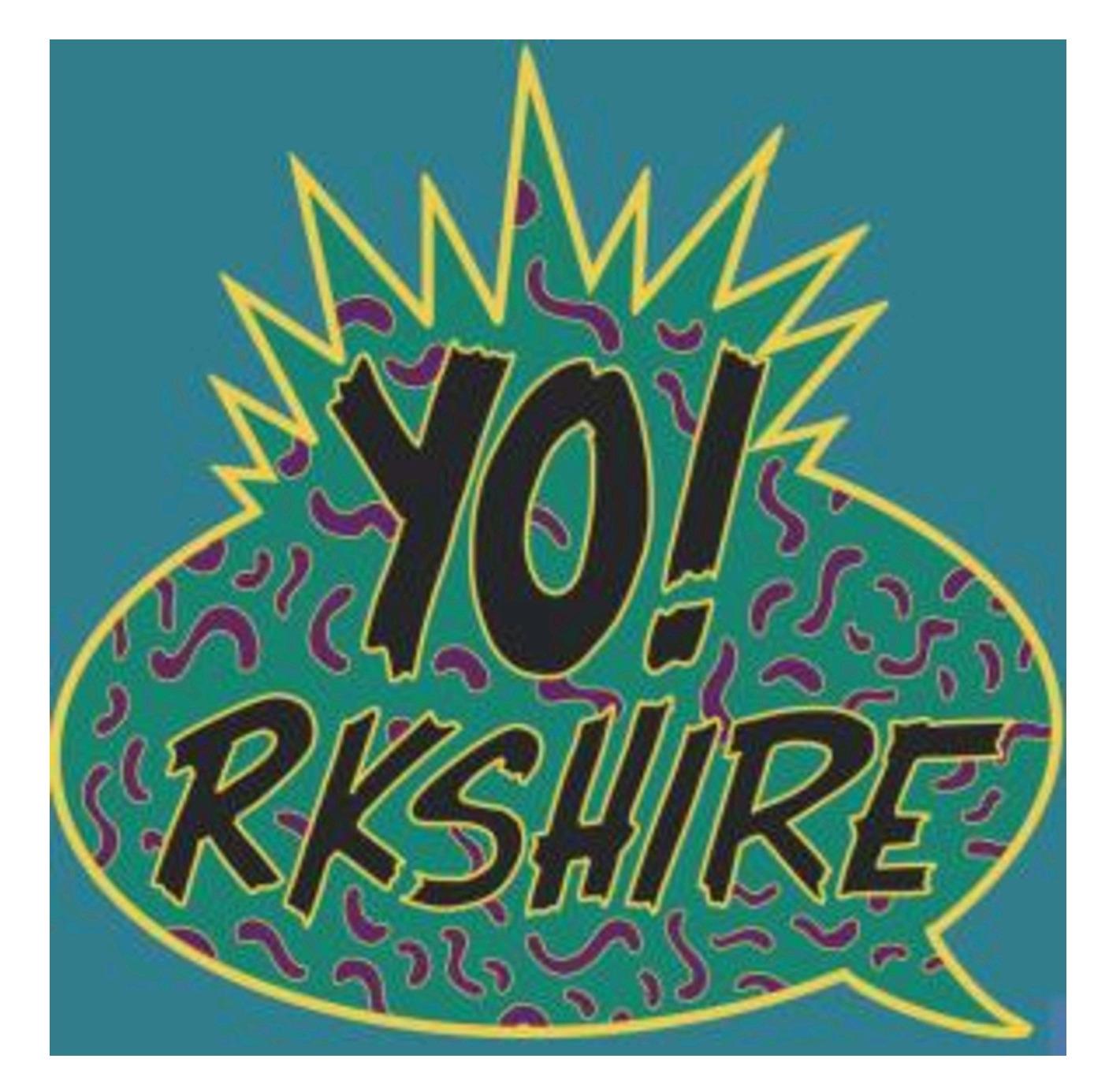 YO!rkshire enamel pin badge with laser glitter- free postage