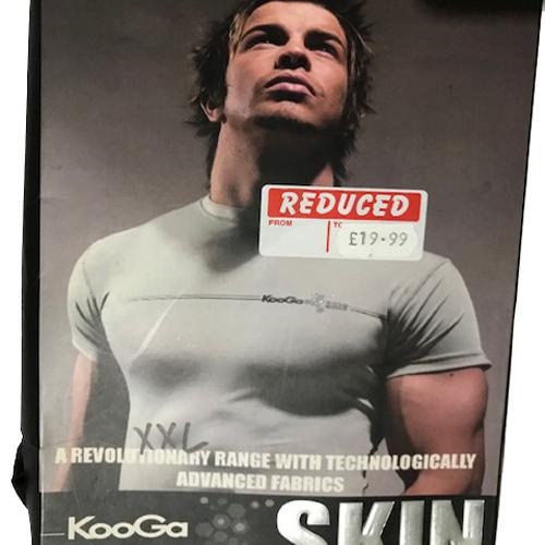 Kooga Skin Short sleeve top Rugby-football  Black/Gray RRP 39.99 Now £15.00