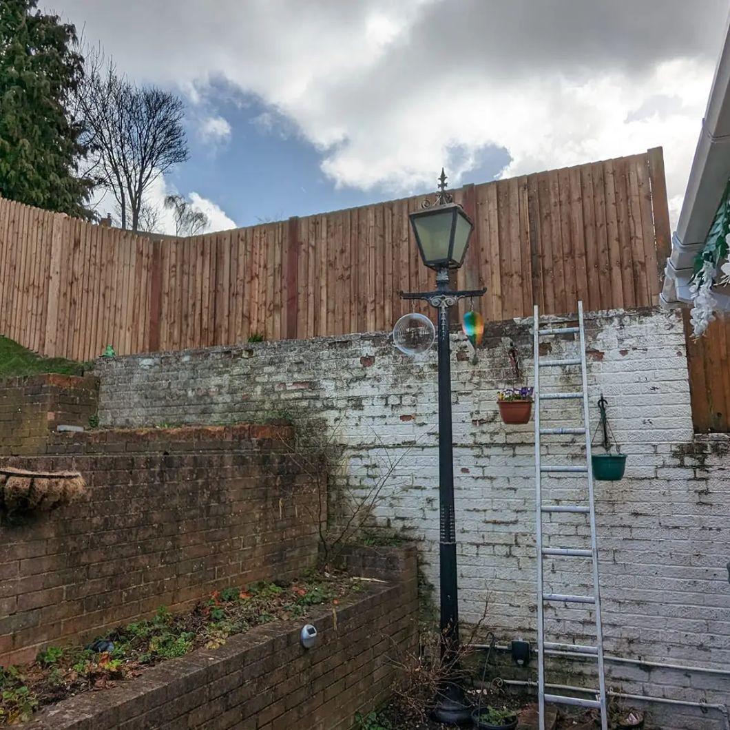 fencing on a wall: installation service
