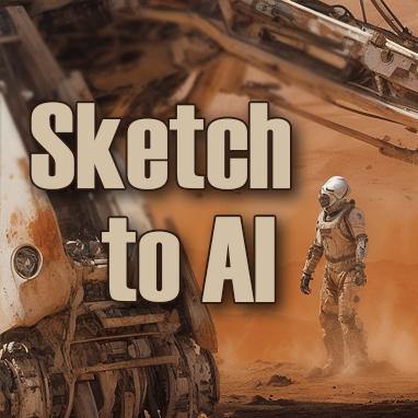 Sketch to AI Image Mars Probe