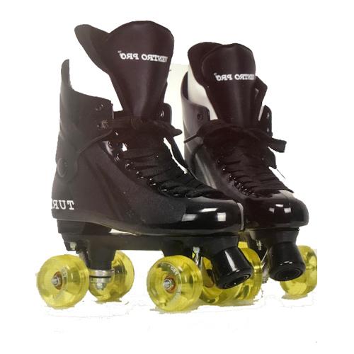 Ventro Pro Turbo Quad Roller Skate Colour: Black/Clear Yellow