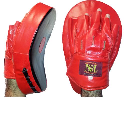 Professional Real Leather Curved Hook and Jab Focus Pads Boxing ,MMA, Muay Thai Work
