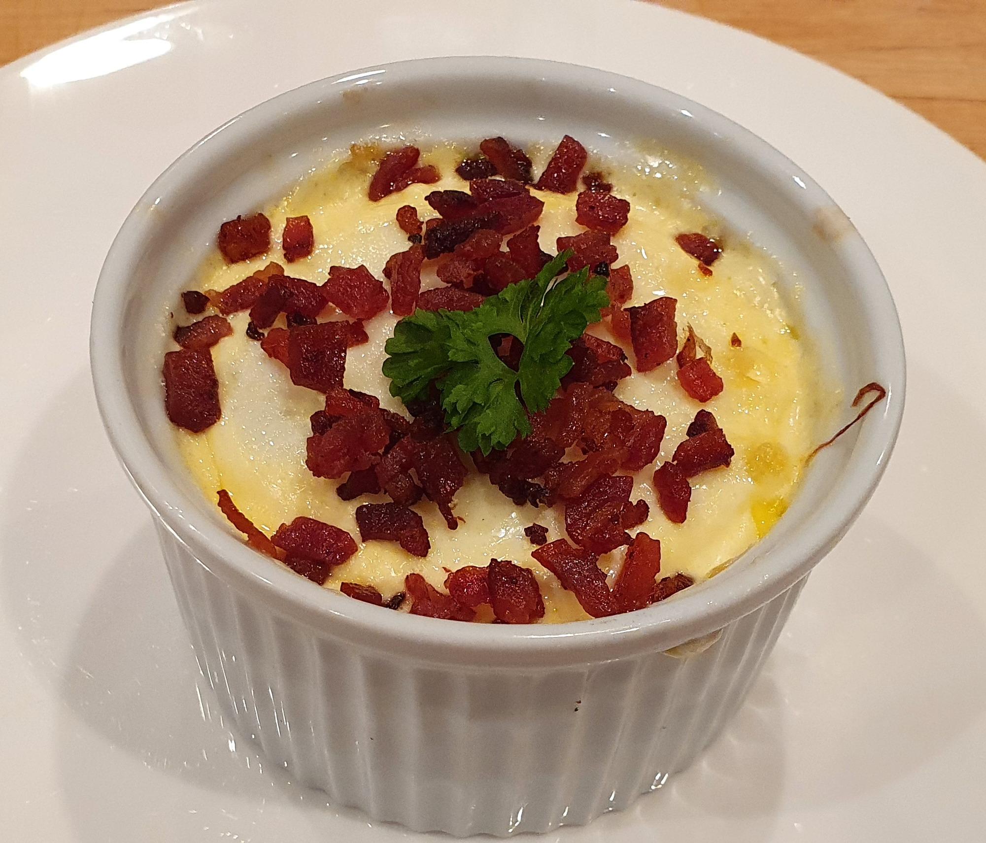 Baked Ham Leek & Egg Ramekin