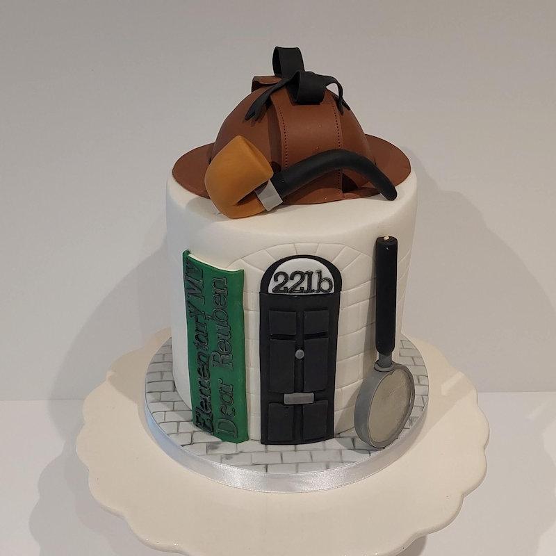 Sherlock Holmes Birthday Cake