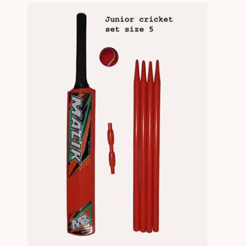 MB Malik Master Junior Wooden Cricket Set Size 5 bat Free shoulder Bag