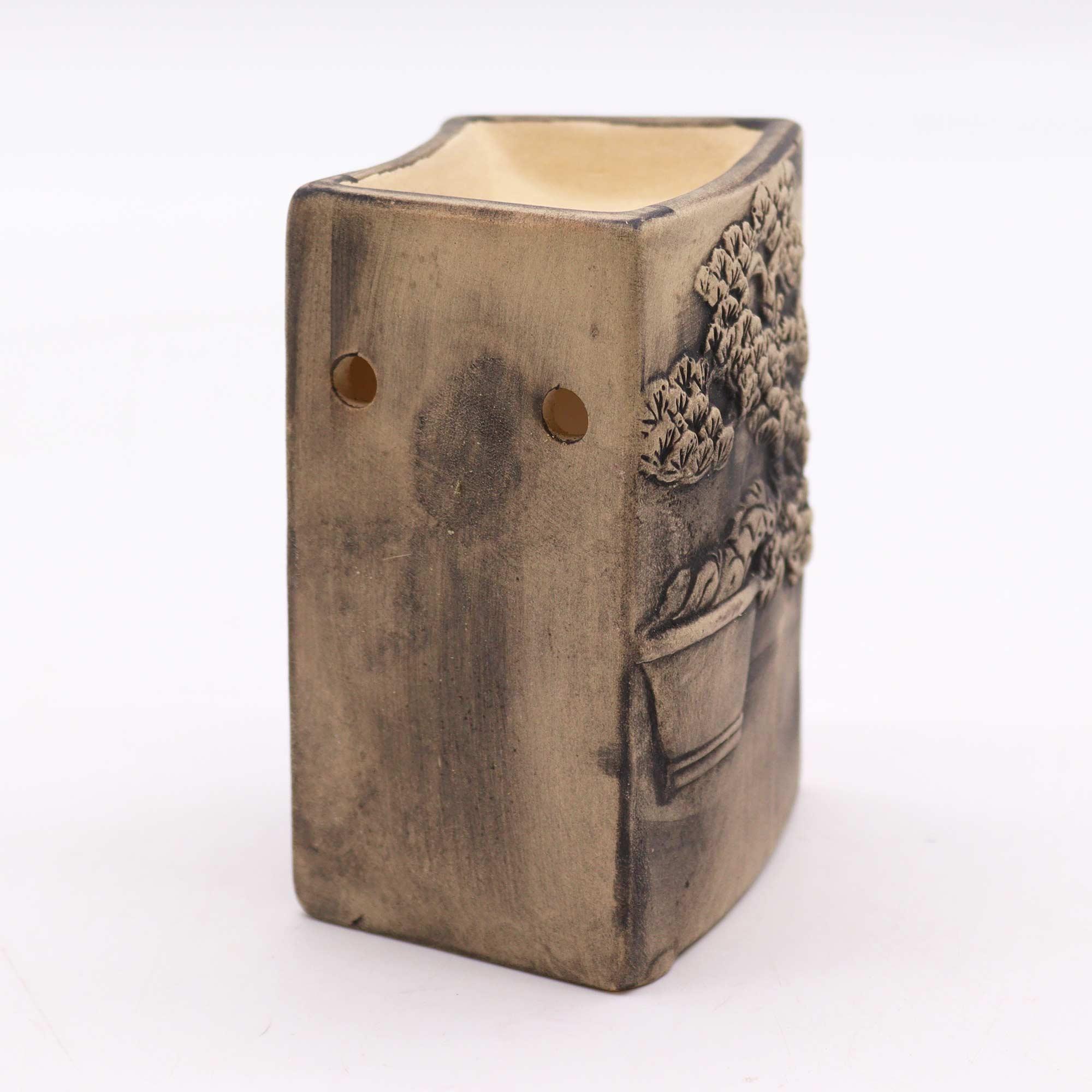 Hand Painted Bonsai Oil and Wax Melt Burner - Slate