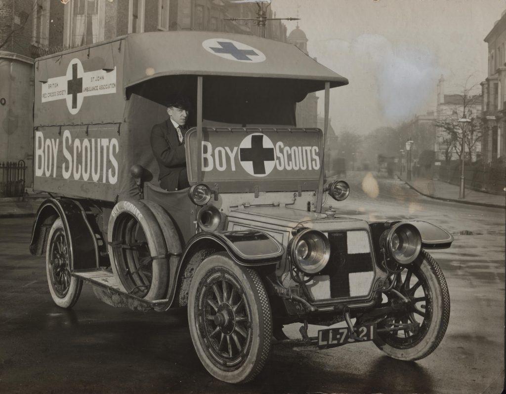 Boy Scouts ambulance WWI