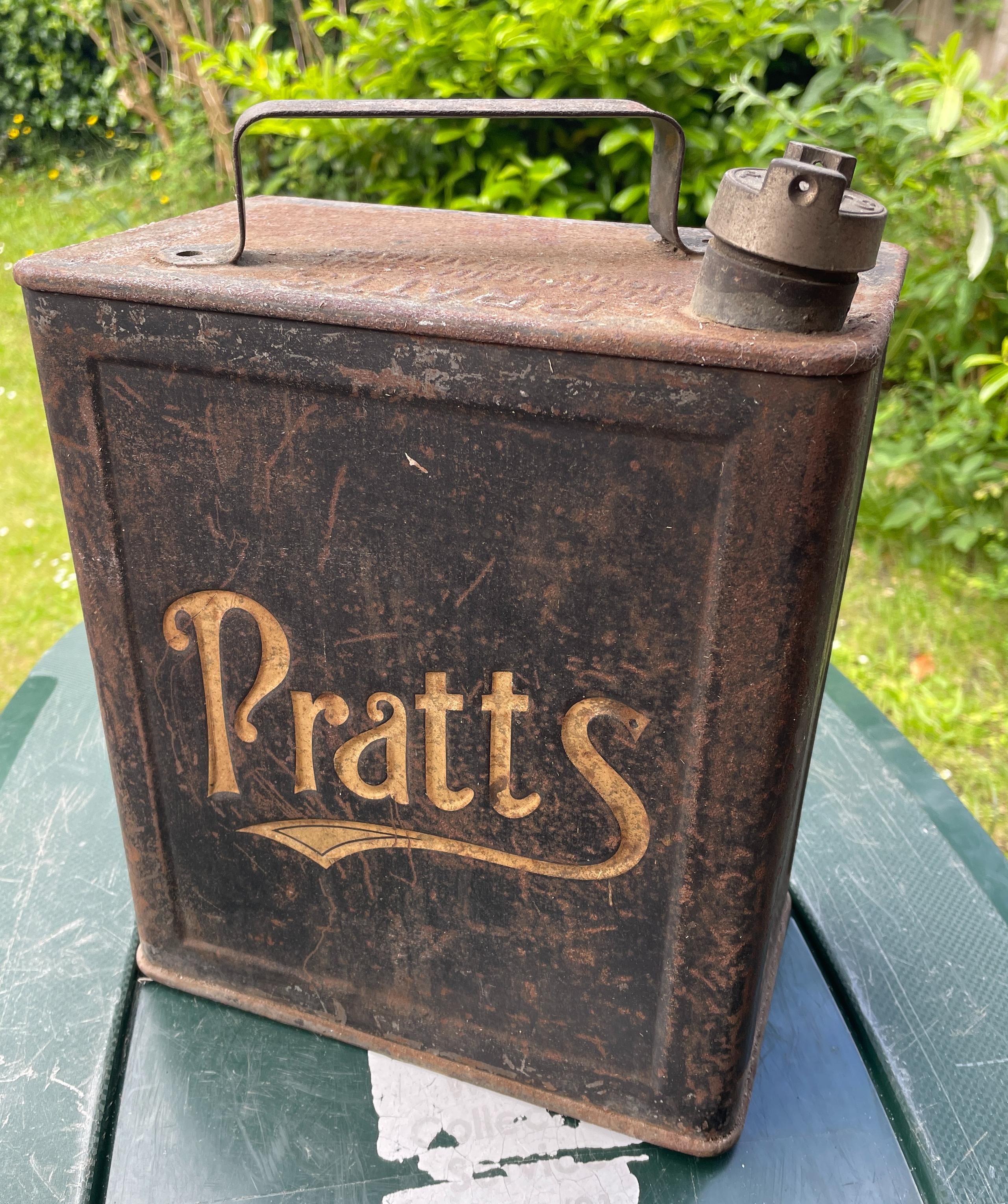 Pratt's 2 Gallon Petrol Can 1929
