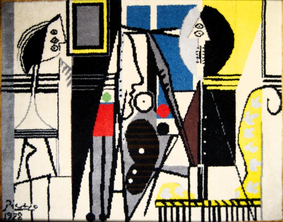 Pablo Picasso -  Le Peintre et son Modele (tapestry)
