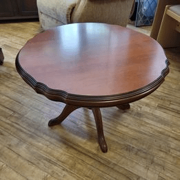 Circular Solid Wood Coffee Table