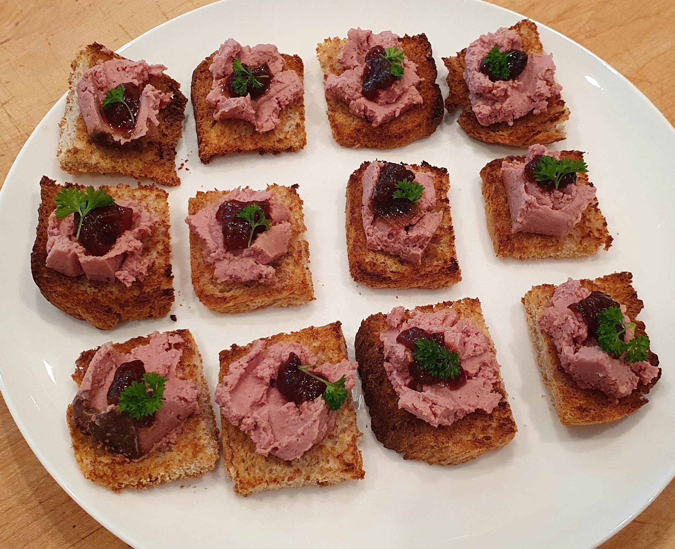 Game Pate Toasts