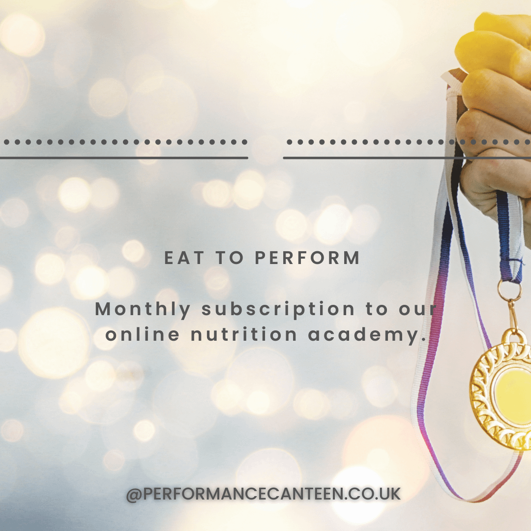 Eat to Perform: Monthly nutrition subscription.