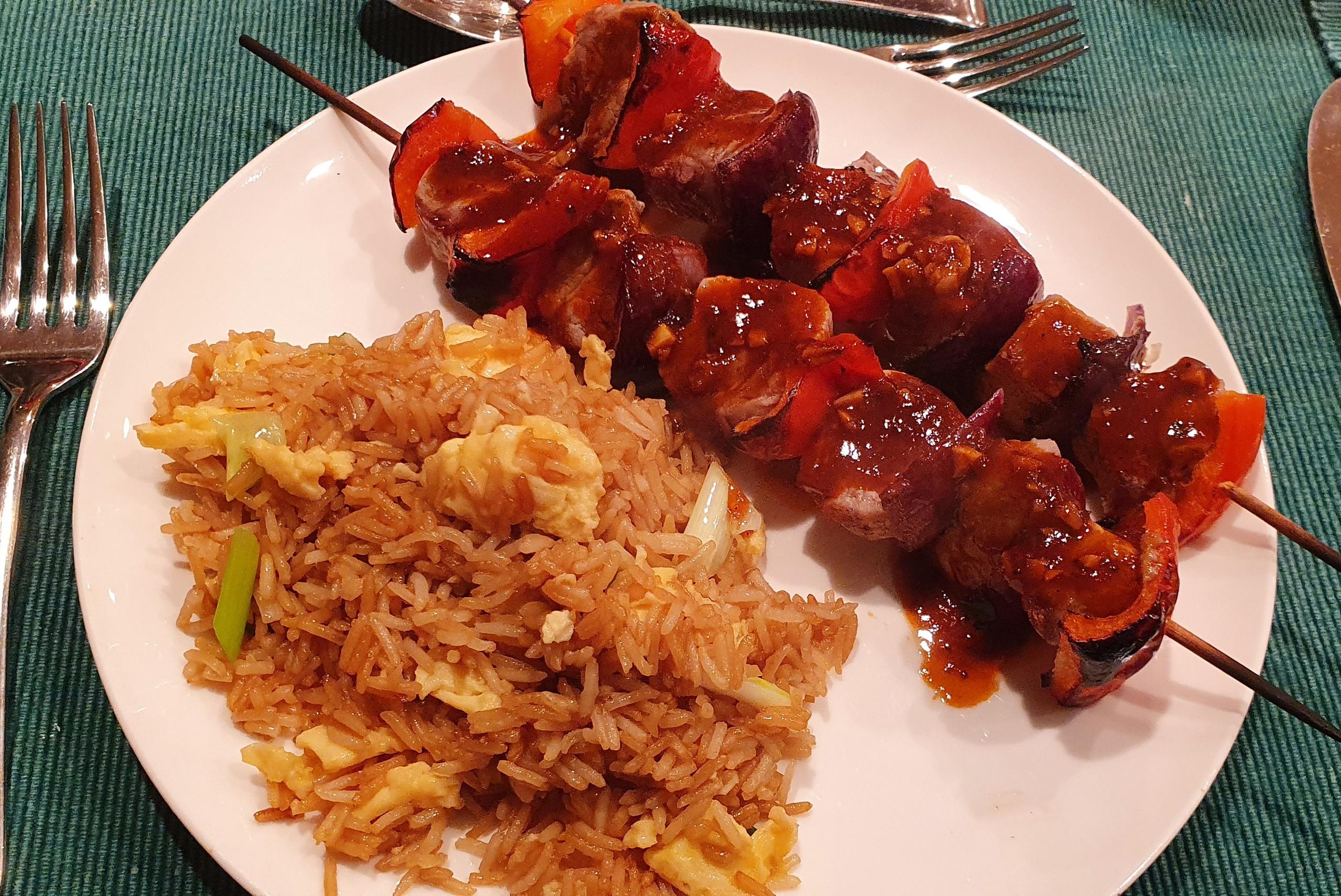 Sweet & Sour Pork Kebabs