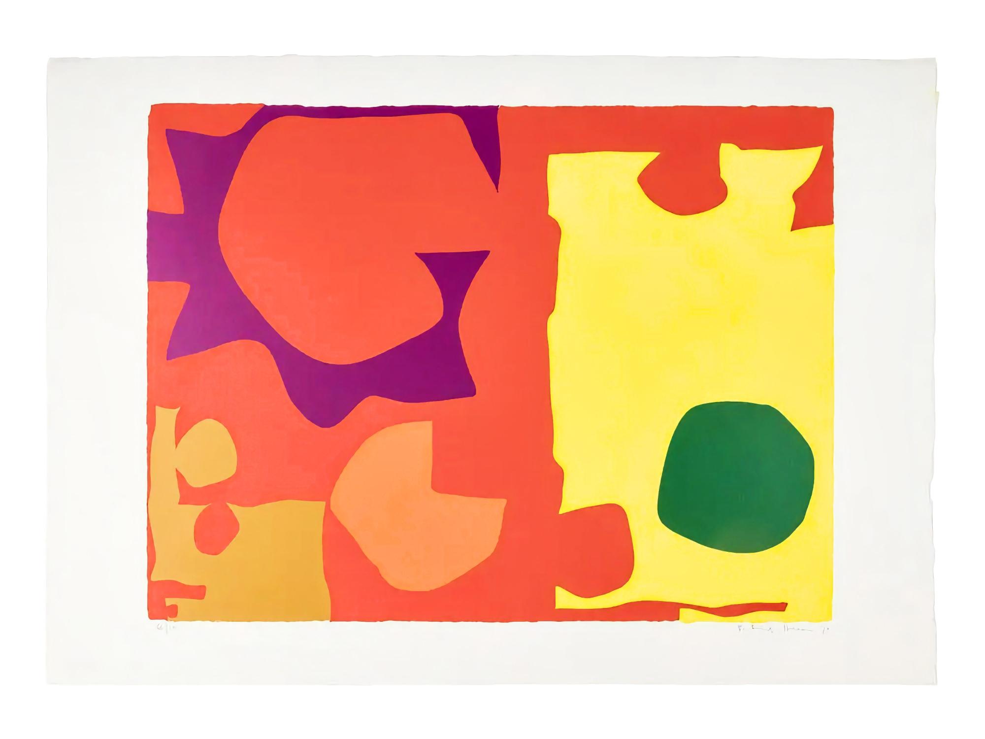 Patrick Heron - Six in Vermillion with Green in Yellow