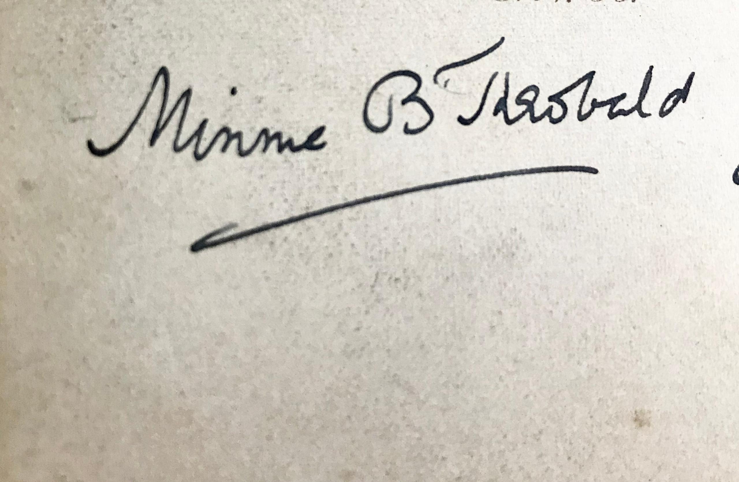 Collection Of Books By Minnie B. Theobald With Signed Cabinet Card