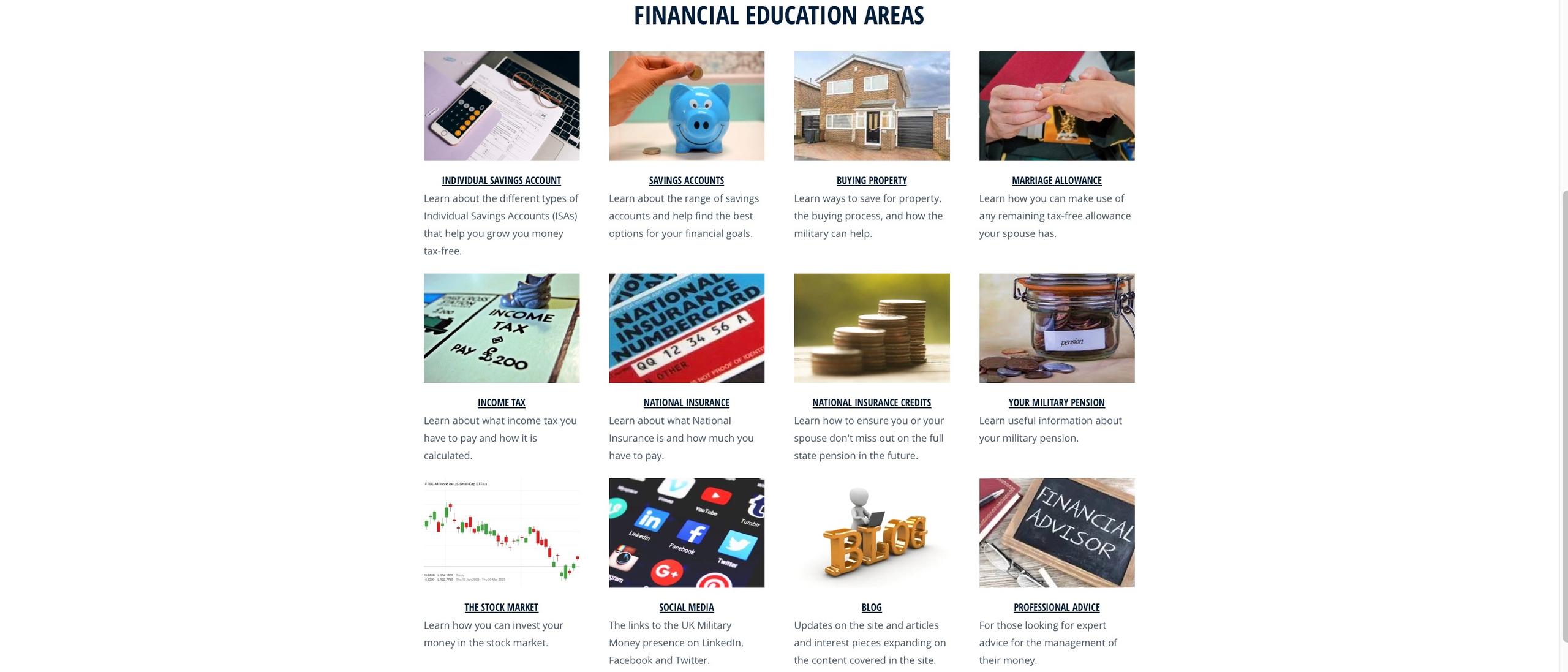 Further topics and areas to expand you financial education.