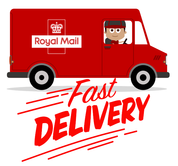 Image of a royal mail van and fast delivery for the wonder of you waxes