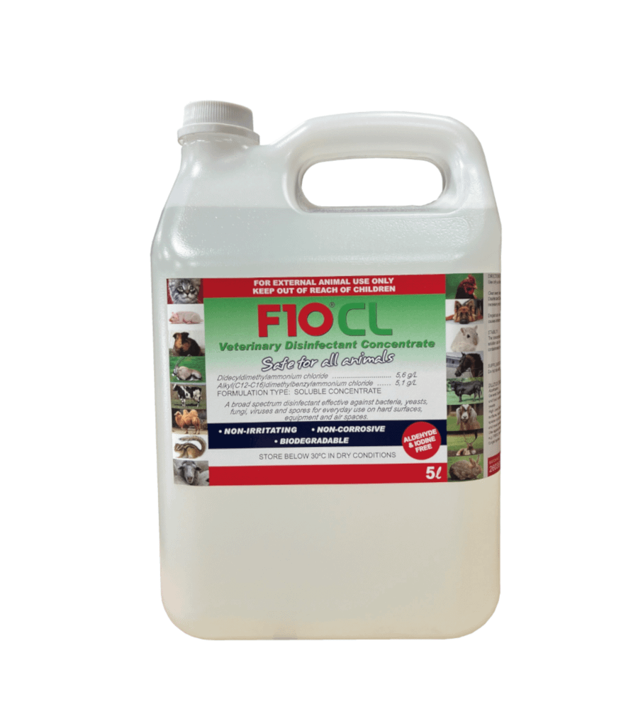 F10CL Veterinary Disinfectant 5 litre bottle