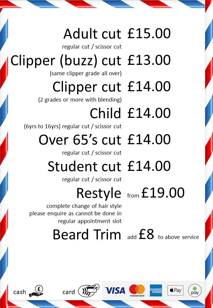 Dee the barber (Southwater barber) (Appointment Only)