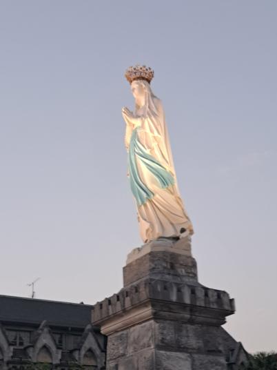 Crowned Virgin Statue Lourdesjpg