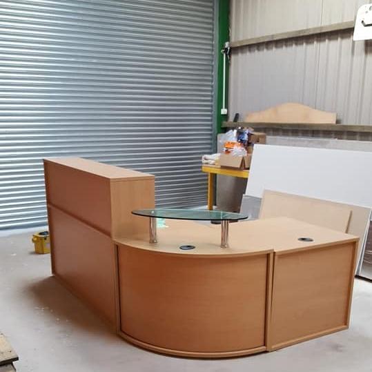 Reception desk - before.