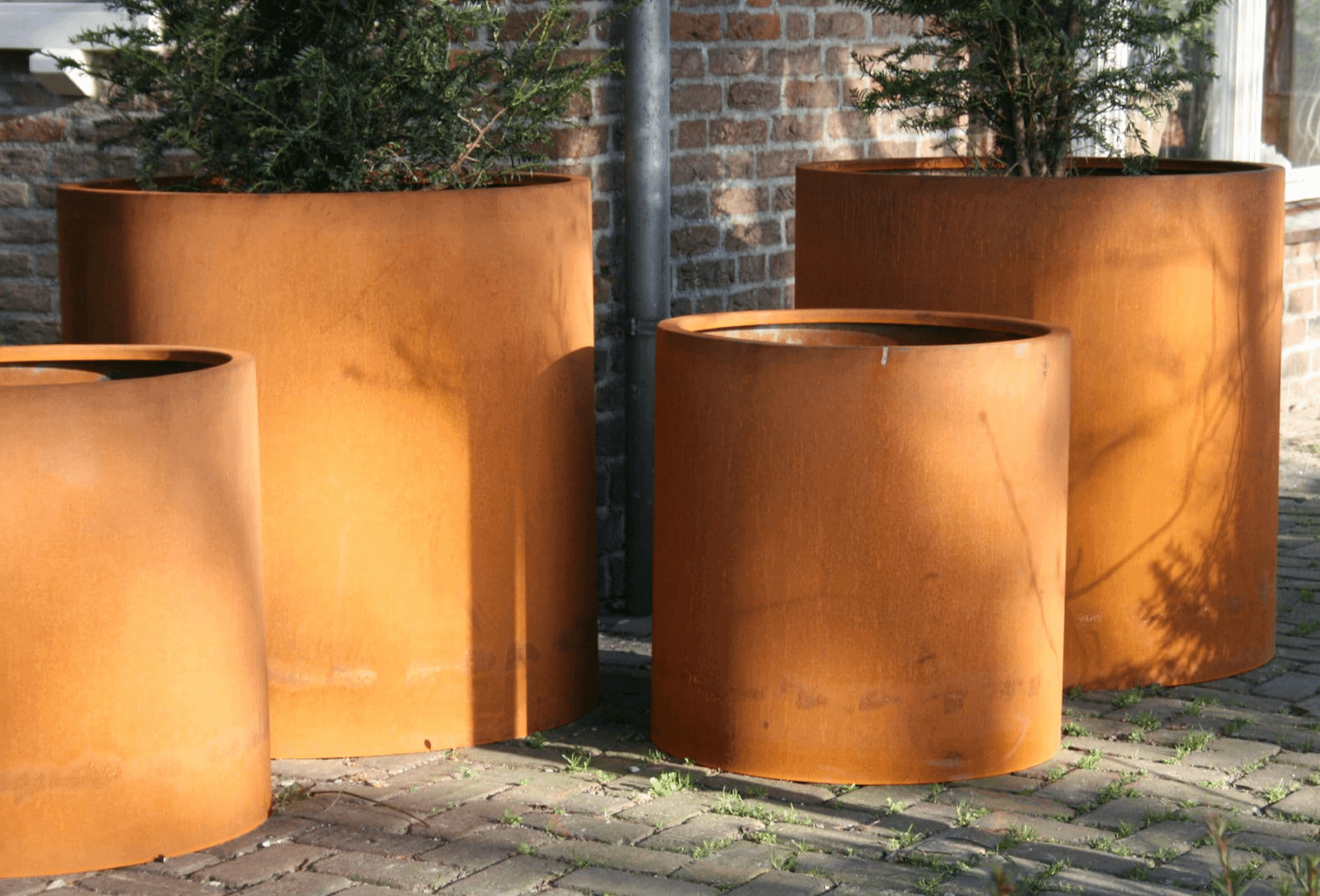 Rusty Steel Planter - RECTANGLE