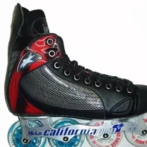 California Pro Racer Inline Hockey Skates - Grey/Black/RED