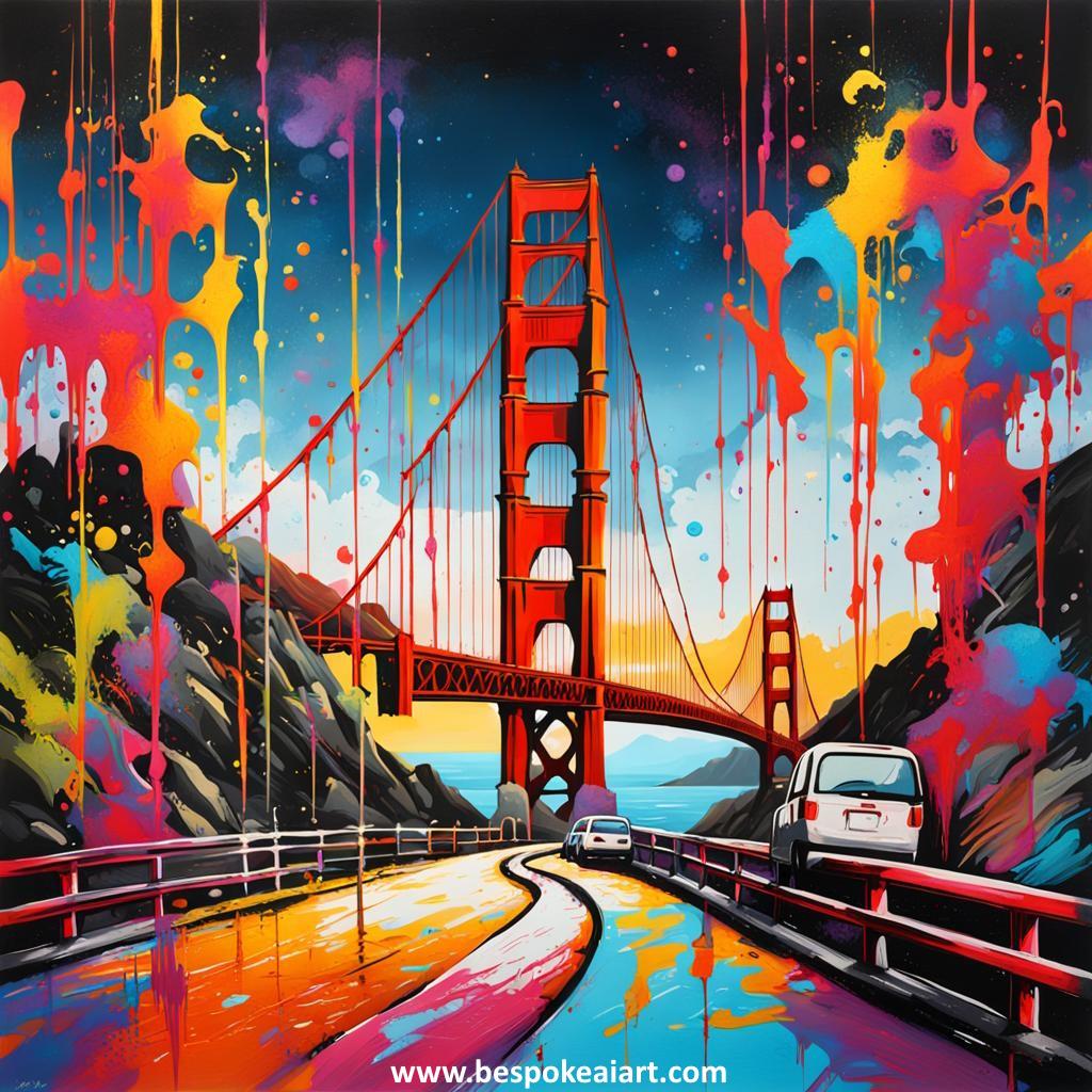 When famous landmarks meet AI Art