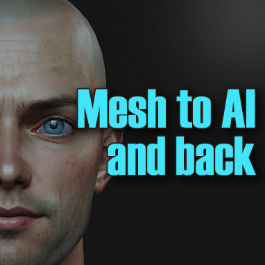 Mesh to AI and Back - Generating Textures.