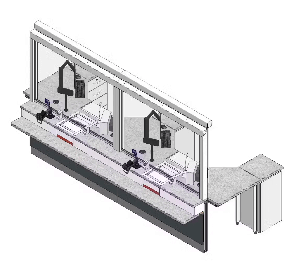 Inclusive Design Counter System for ticket offices